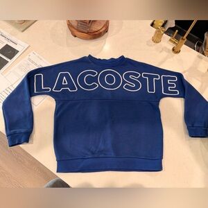 Boys Lacoste Royal Blue Crewneck
